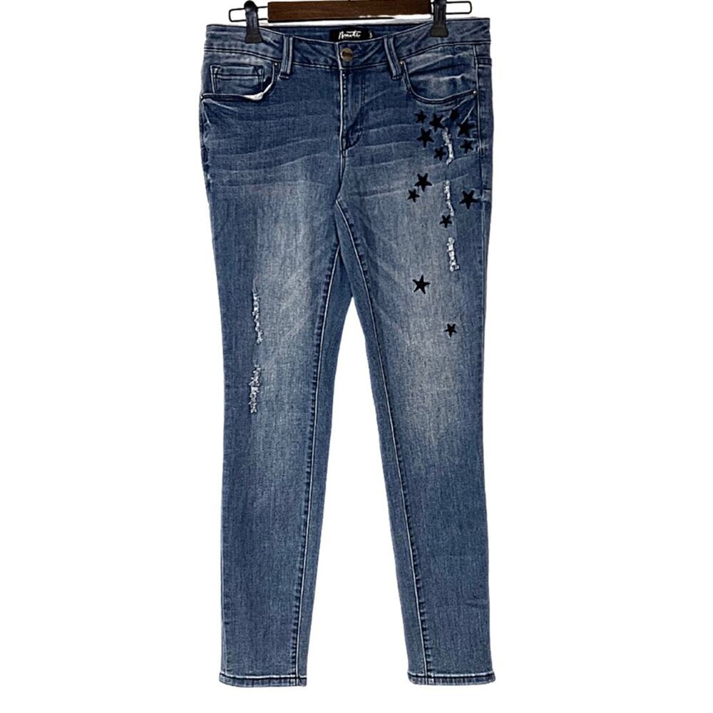Nanette Lepore Women's Embroidered Skinny Jeans Size 8